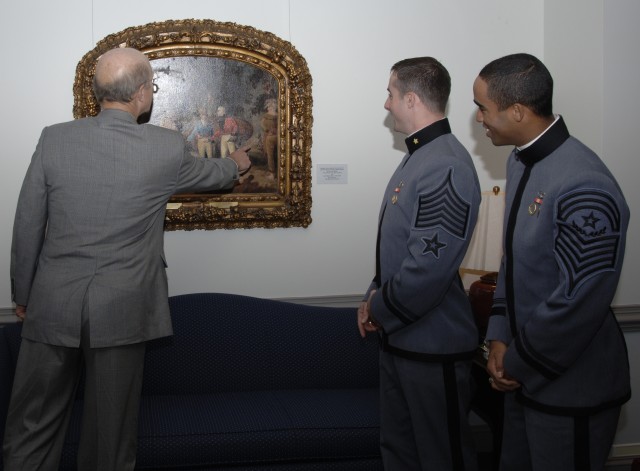 Secretary of the Army promotes military artwork