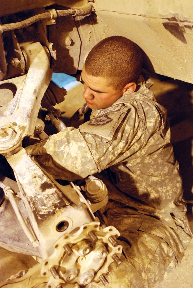 Army Mechanics Go the Distance to Keep Wheels Rolling
