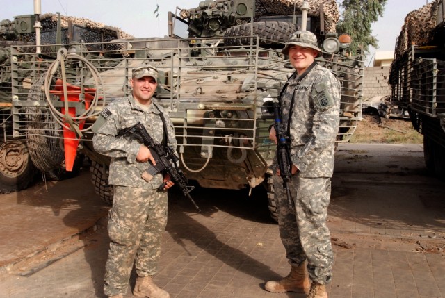 U.S. Army Europe Stryker Soldier Shares Deployment in Iraq With Field Artillery Brother