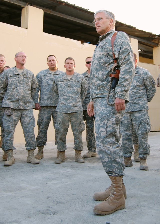 Gen. Casey at Afghan FOB