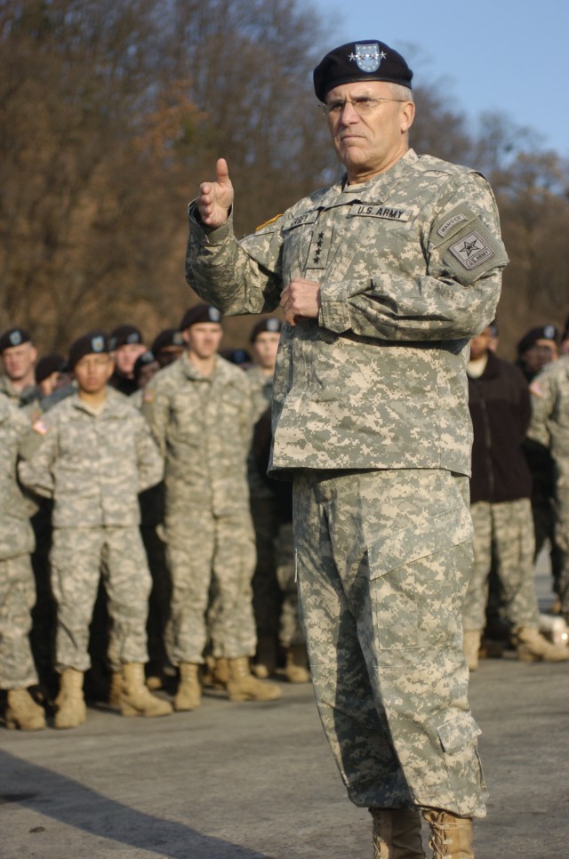 Gen. Casey Visits With Soldiers