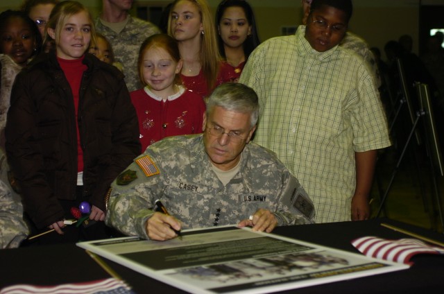 Gen. Casey Signs Family Covenant