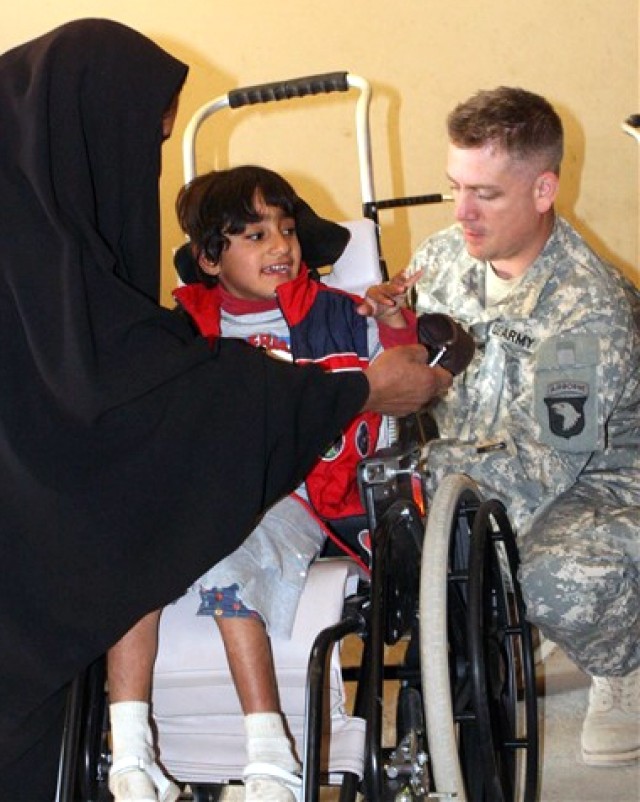 Iraqi Children Get New Wheelchairs
