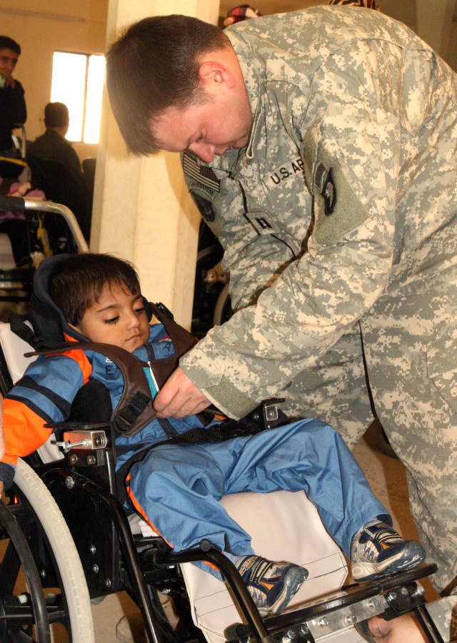 Iraqi Children Get New Wheelchairs