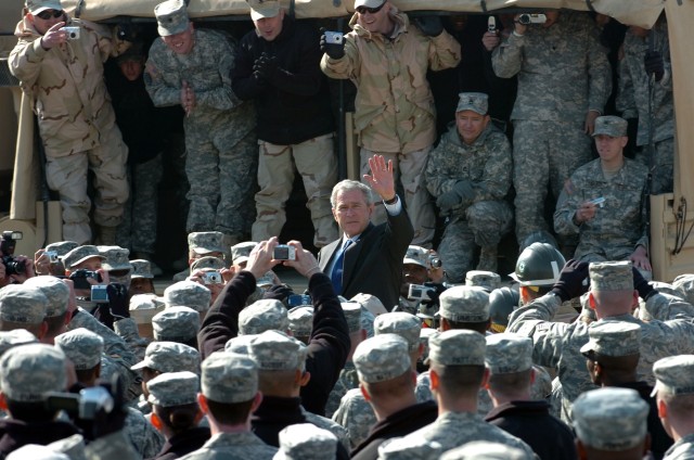 President Speaks to Troops in Kuwait