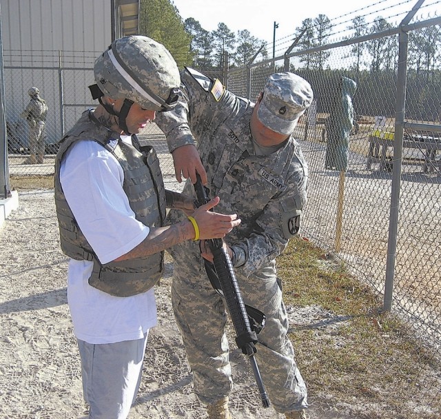 World-class Boxer Trains at Fort Jackson, Learns the Ropes