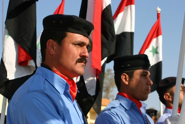 Iraqi Police Color Guard