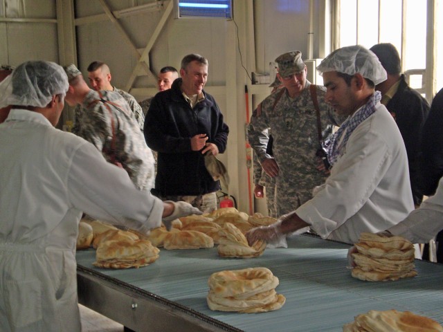 Reserve Chief Visits Bucca Bakery