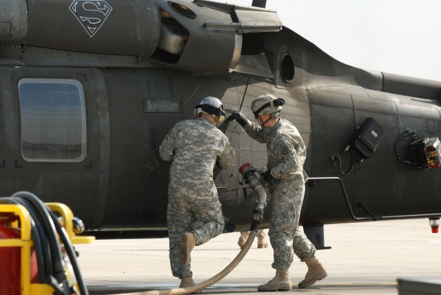 FARP Soldiers work around the clock to provide fuel, ammo for aircraft