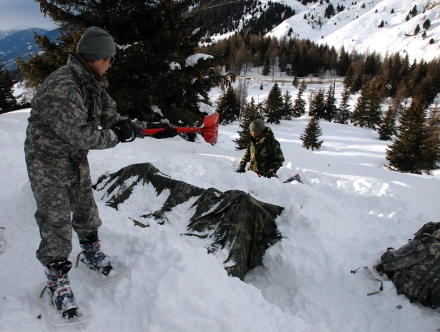 Dolomite Winter Survival Training