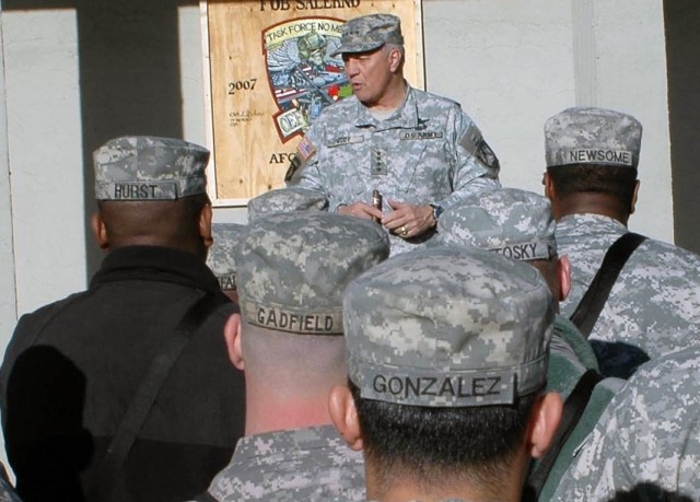 Army Vice Chief of Staff visits deployed Soldiers in Afghanistan