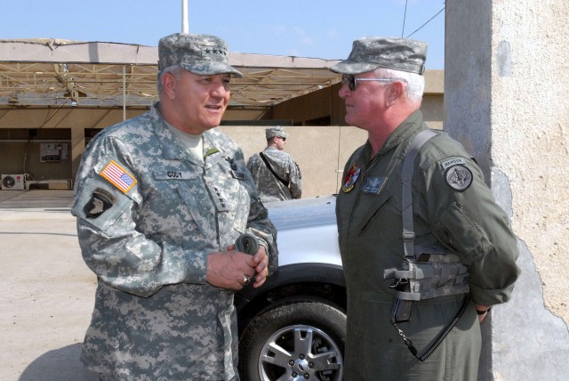 Vice Chief of Staff spends time with fellow aviators in Iraq