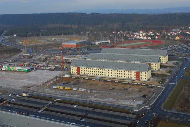 Grafenwoehr barracks construction