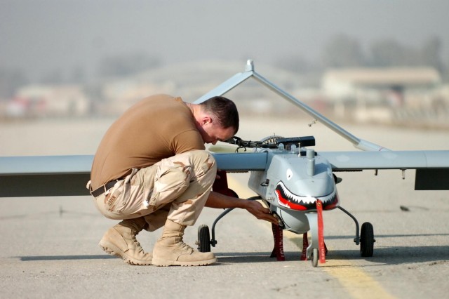 Unmanned aircraft systems patrol skies over Iraq