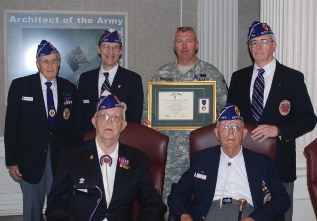 Maggard received Purple Heart