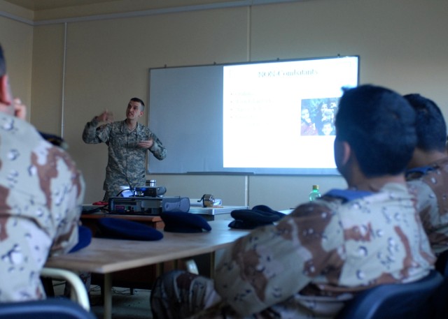 12th Combat Aviation Brigade attorney teaches law of armed conflict to Iraqi Air Force cadets