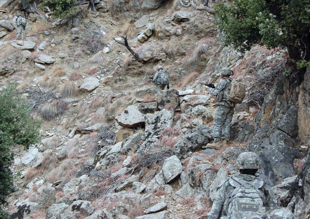&#039;Chosen Company&#039; patrols rugged hills and valleys of Afghanistan&#039;s Nuristan Province