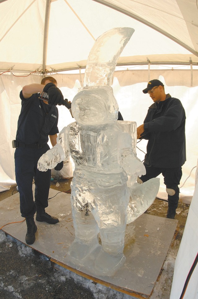 Ice Carving Teams Compete