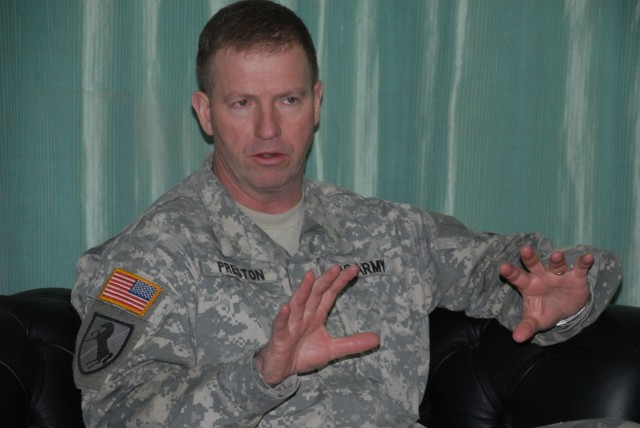 SMA visits Camp Victory