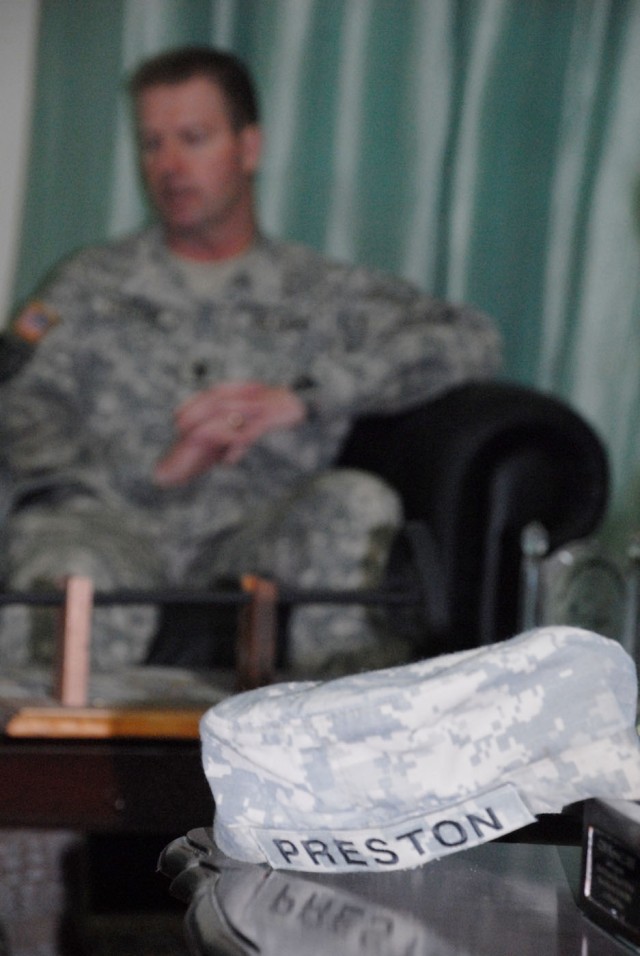 SMA visits Camp Victory