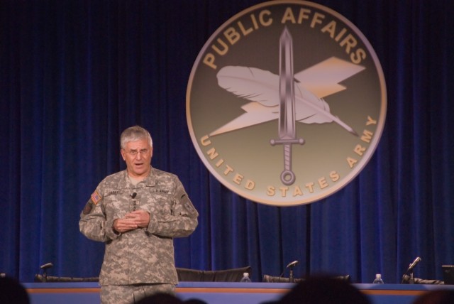 Army Chief of Staff speaks to public affairs community