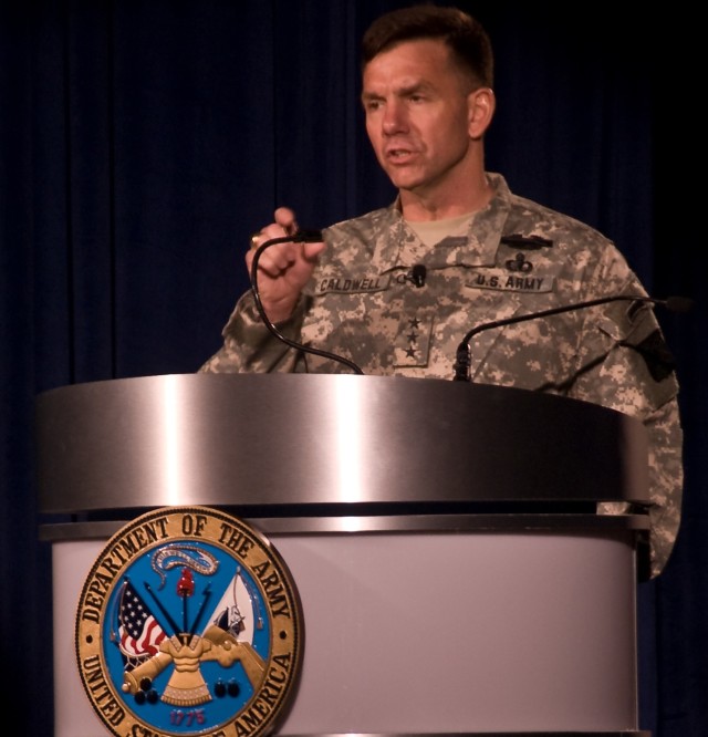 Combined Arms Center Cdr Speaks to PAOs