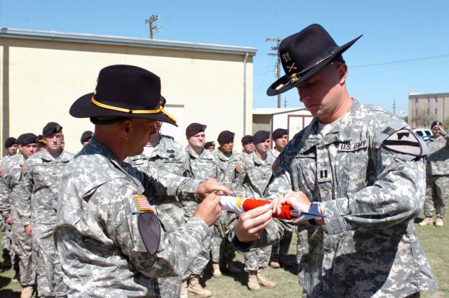 Alma, Mich., native 1st Sgt. Richard Fisk, the top noncommissioned officer of Dagger Troop, 1st Battalion, 82nd Field Artillery, 1st Brigade Combat Team, 1st Cavalry Division and his commander, Anchorage, Alaska native Capt. Martin Wohlgemuth...