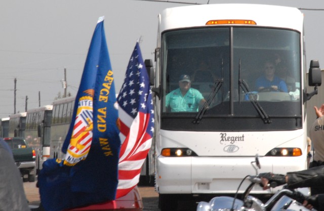 Buses Arrive