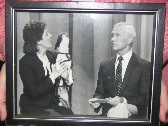 Picture frame of Johnny Carson