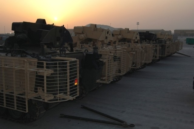 Sunset on the ready line