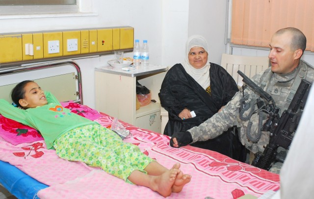 Soldiers Visit Cancer Ward, Strengthen Community Relations with Mansour