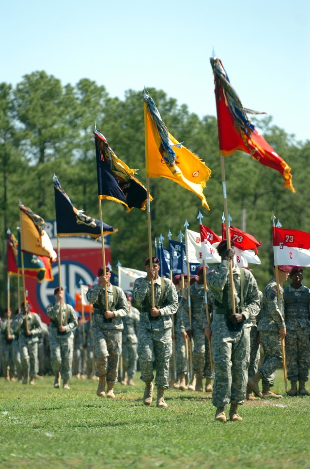 President Bush attends 82nd Airborne Division Review