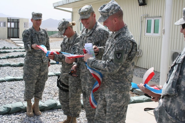401st Army Field Support ribbon cutting