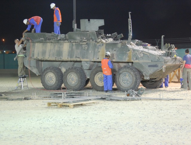 Kuwait team readies Strykers for home, reset