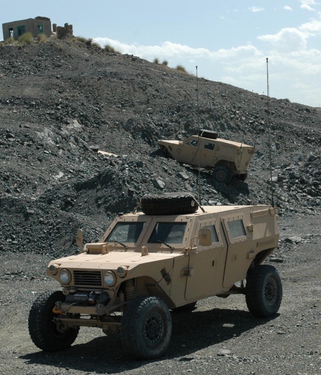 Off-Road Prototype Vehicles Tested in Afghanistan