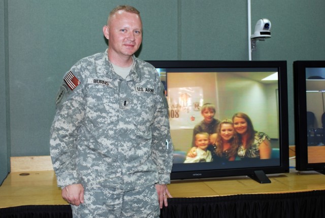 Pomp, Circumstance for MND-B Soldiers Viewing Graduation via Satellite