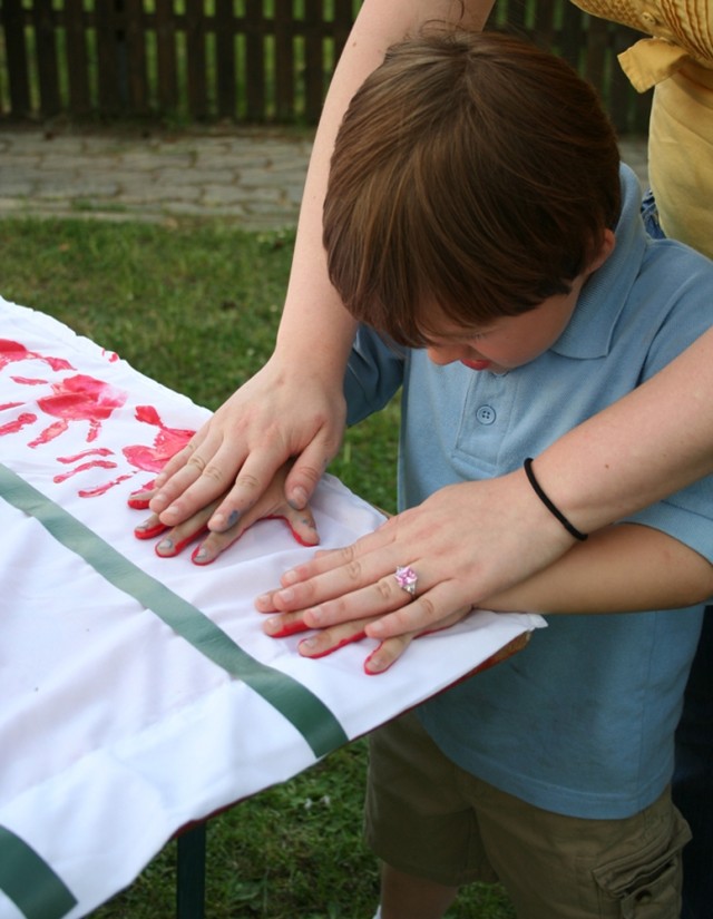 Bamberg Youth Design Personalized Flag for Sky Soldiers