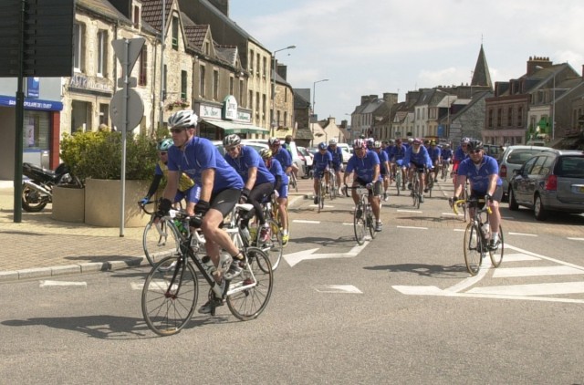 Cyclists Trace D-Day