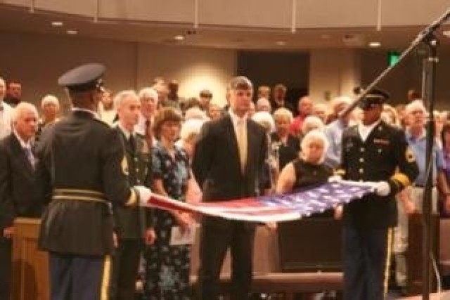 Cpl. Newton Duke received the Purple Heart on June 7 from LTG Kevin T. Campbell, SMDC/ARSTRAT commanding general. Duke is a veteran of the Korean War. He survived twenty-seven months as a Prisoner of War in North Korea from 1951-1953 and was...