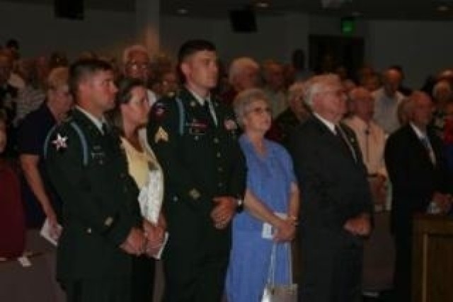 Cpl. Newton Duke received the Purple Heart on June 7 from LTG Kevin T. Campbell, SMDC/ARSTRAT commanding general. Duke is a veteran of the Korean War. He survived twenty-seven months as a Prisoner of War in North Korea from 1951-1953 and was...