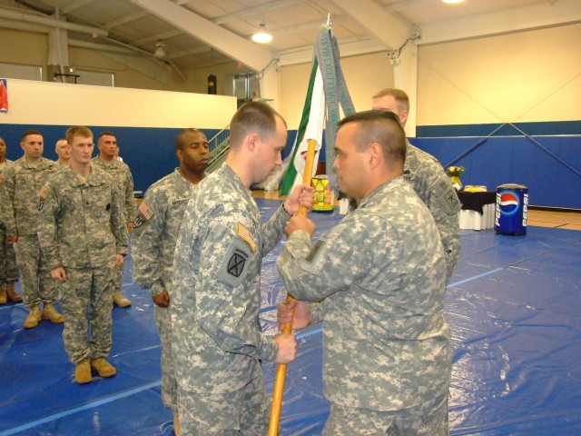 Anniston Recruiting Company holds change of command