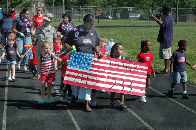 Fort Belvoir Children Celebrate Flag Day, Army Birthday in style