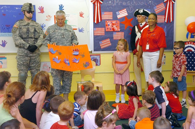 Army Chief of Staff Celebrates Army Birthday with Fort Belvoir children