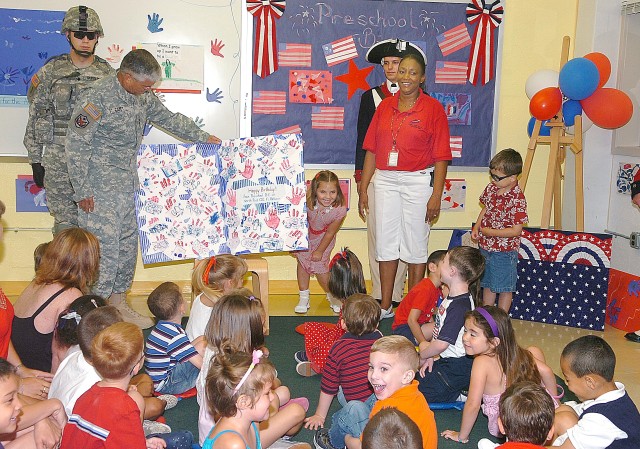 Army Chief of Staff Celebrates Army Birthday with Fort Belvoir children