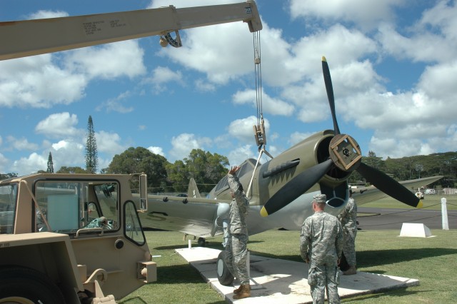 Historic P-40 aircraft returns to &#039;action&#039; near Kawamura Gate