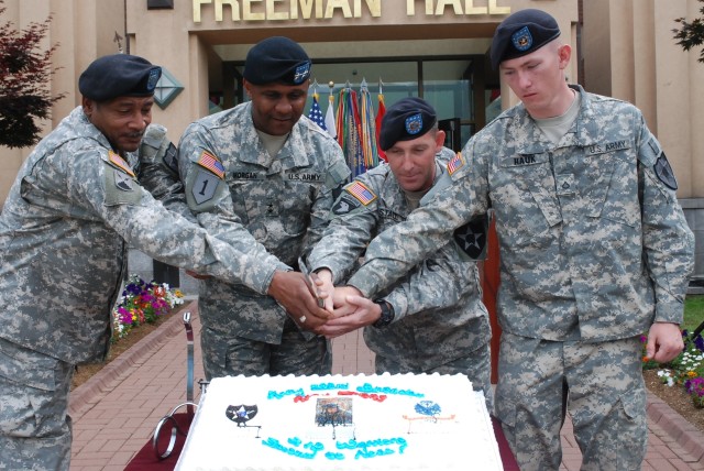 Army Birthday Cake Cutting