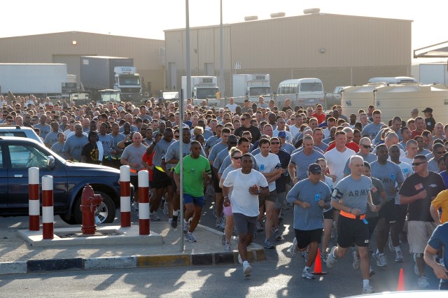 Running Army Strong - Camp Arifjan style
