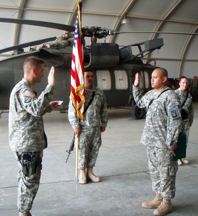 With three months to go, 12th Combat Aviation Brigade passes annual re-enlistment goals