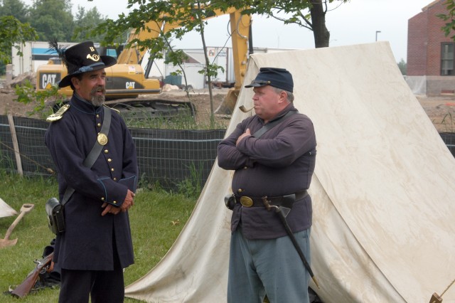 Civil War re-enactors at Fort Drum