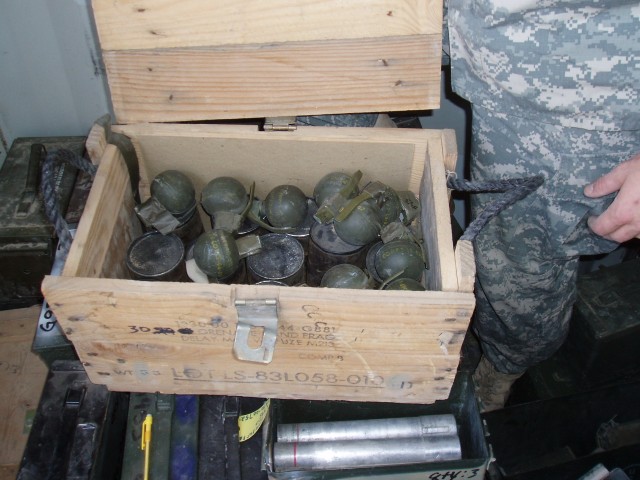 Grenades in box